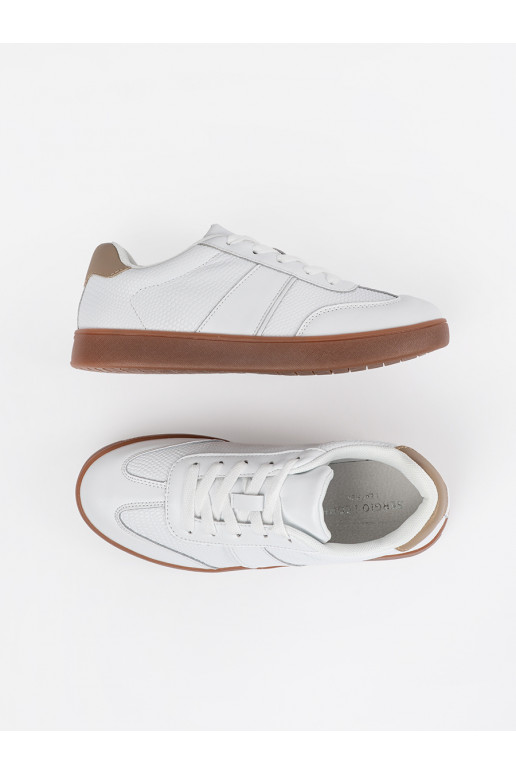 iš zomšos baltos spalvos  modelio batai Sergio Leone iš zomšos baltos spalvos  modelio batai Sergio Leone