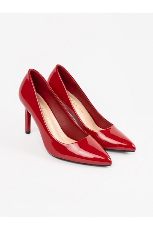 raudonos spalvos aukštakulniai bateliai Sergio Leone