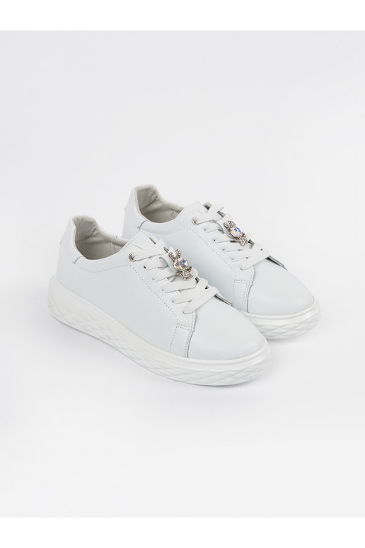 baltos spalvos  modelio batai z przypinką   Sergio Leone baltos spalvos  modelio batai z przypinką   Sergio Leone