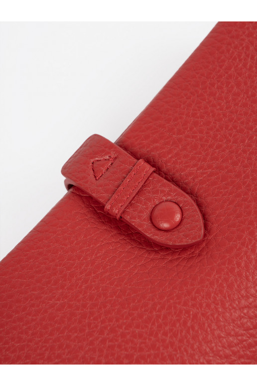 raudonos spalvos Moteriška piniginė z przegródkami