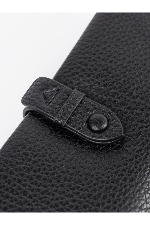 juodos spalvos Moteriška piniginė z przegródkami