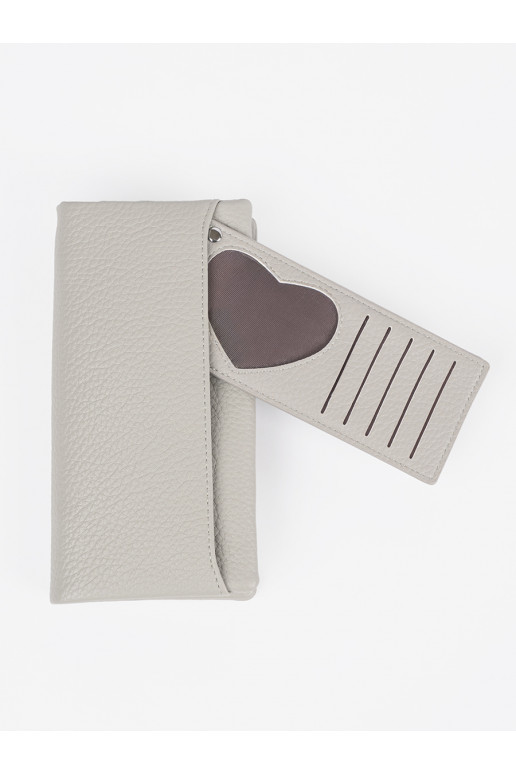 pilkos spalvos duży Moteriška piniginė pilkos spalvos duży Moteriška piniginė