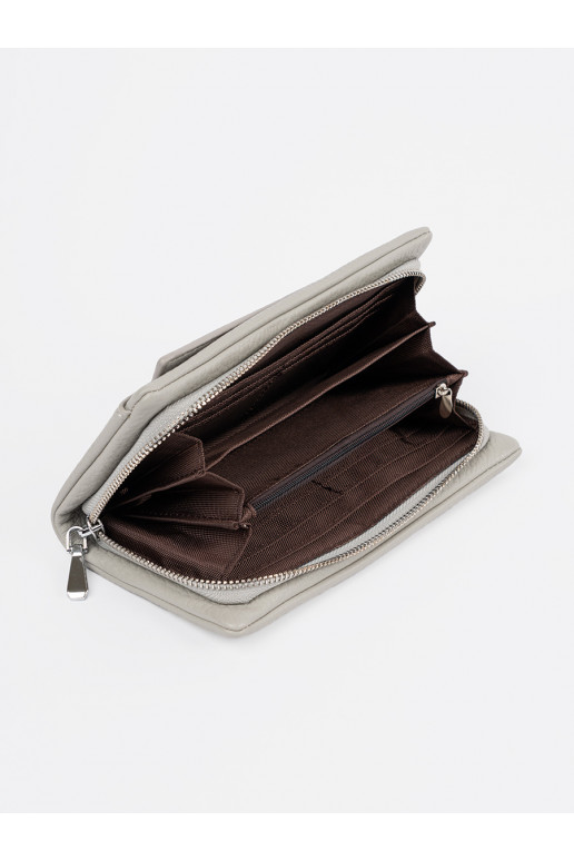 pilkos spalvos duży Moteriška piniginė pilkos spalvos duży Moteriška piniginė