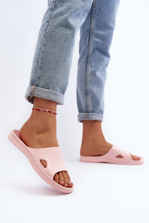  Moteriškos šlepetės rožinės spalvos Juniria