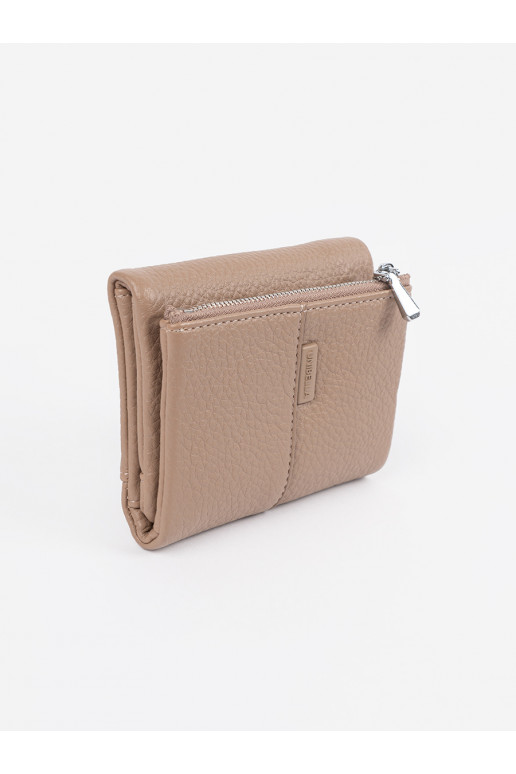  smėlio spalvos Moteriška piniginė eko oda