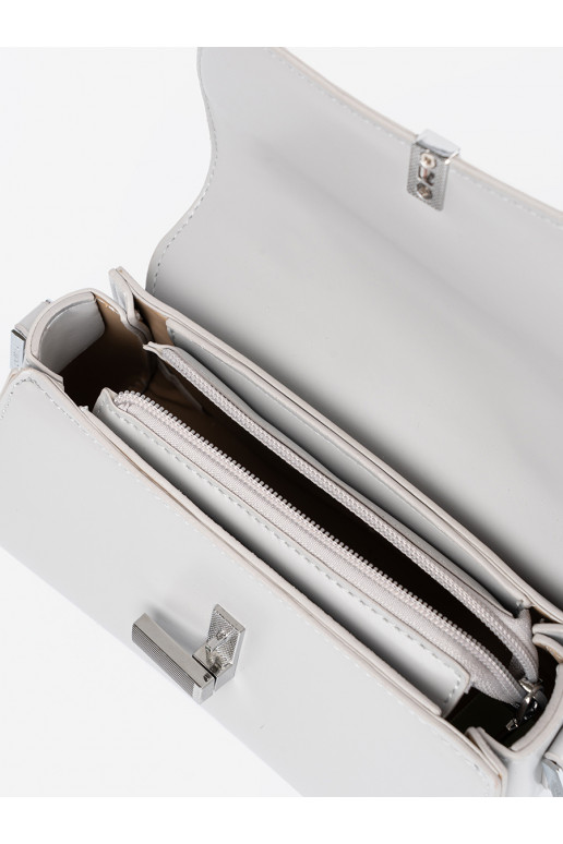 pilka rankinė na ramie z rączką pilka rankinė na ramie z rączką