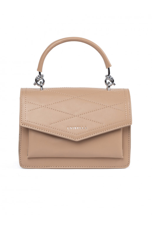 dramblio kaulo spalvos elegantiška rankinė z rączką i paskiem dramblio kaulo spalvos elegantiška rankinė z rączką i paskiem