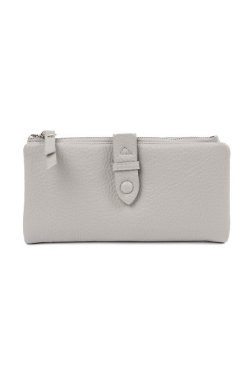 pilkos spalvos Moteriška piniginė z przegródkami