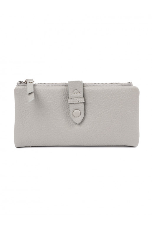 pilkos spalvos Moteriška piniginė z przegródkami