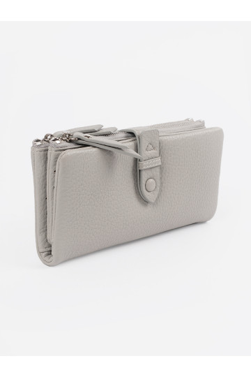 pilkos spalvos Moteriška piniginė z przegródkami 2