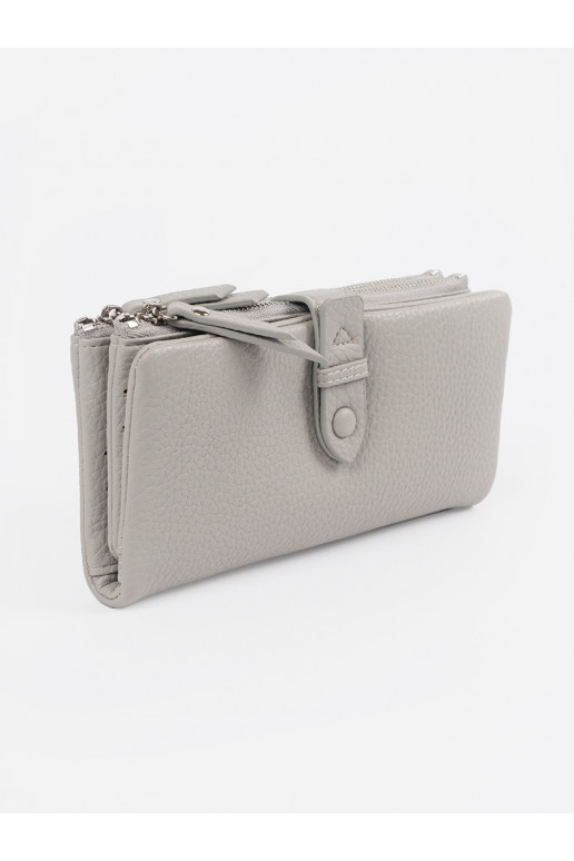 pilkos spalvos Moteriška piniginė z przegródkami