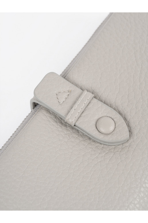 pilkos spalvos Moteriška piniginė z przegródkami