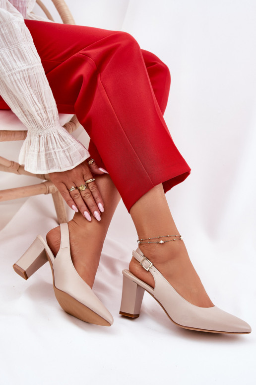  Bateliai su kulniukais Sergio Leone SK162 smėlio spalvos