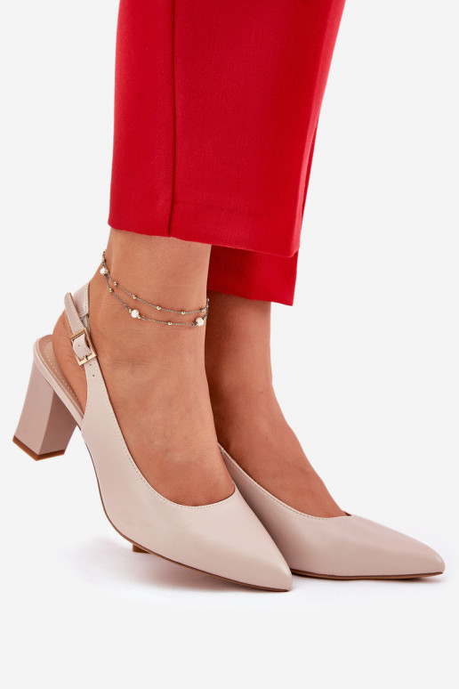  Bateliai su kulniukais Sergio Leone SK162 smėlio spalvos