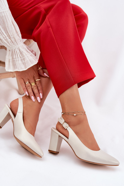  Bateliai su kulniukais Sergio Leone SK162 perlamutriniai