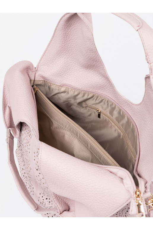 rožinė ażurowa Moteriška rankinė rožinė ażurowa Moteriška rankinė