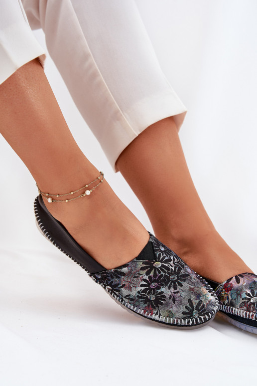 Balerinos  su raštais  T1930-39 Juodos spalvos