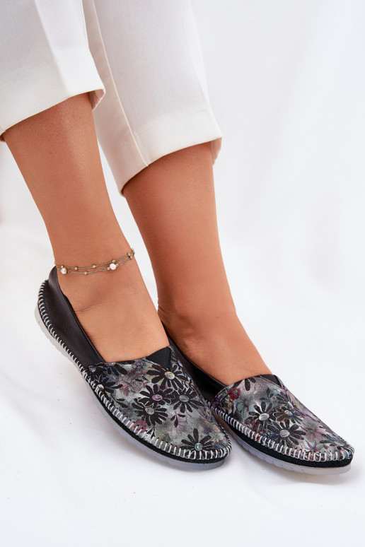 Balerinos  su raštais  T1930-39 Juodos spalvos