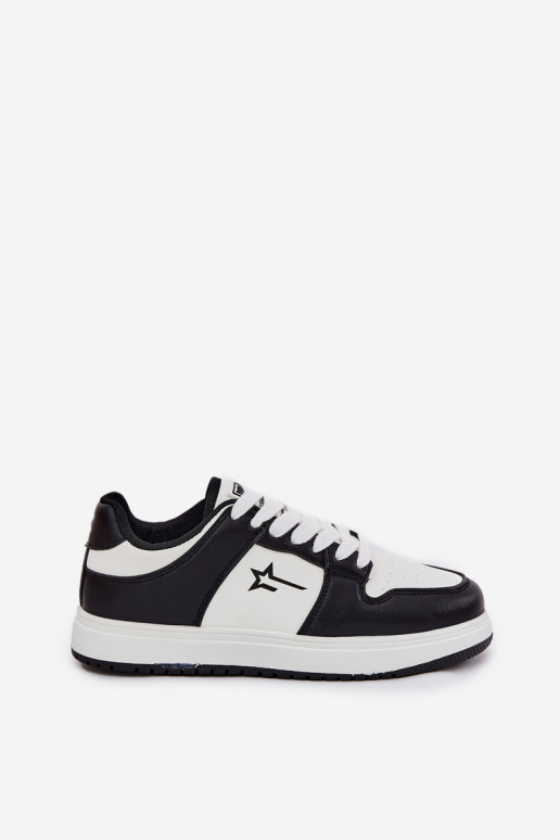 Moteriški sneakers tipo batai Big Star RR274A240 HI-POLY SYSTEM baltos-juodos spalvos