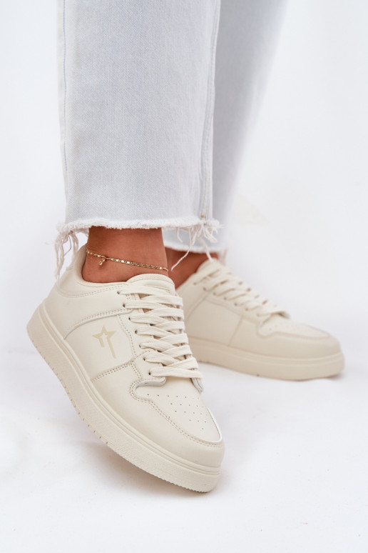 Moteriški sneakers tipo batai Big Star RR274A243 HI-POLY SYSTEM smėlio spalvos