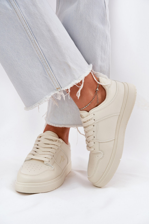 Moteriški sneakers tipo batai Big Star RR274A243 HI-POLY SYSTEM smėlio spalvos