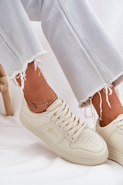 Moteriški sneakers tipo batai Big Star RR274A243 HI-POLY SYSTEM smėlio spalvos