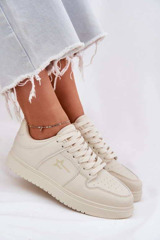 Moteriški sneakers tipo batai Big Star RR274A243 HI-POLY SYSTEM smėlio spalvos