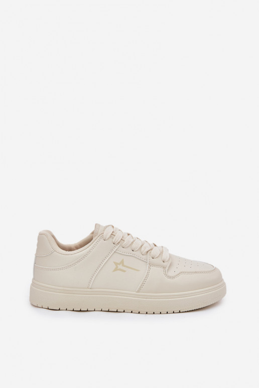 Moteriški sneakers tipo batai Big Star RR274A243 HI-POLY SYSTEM smėlio spalvos