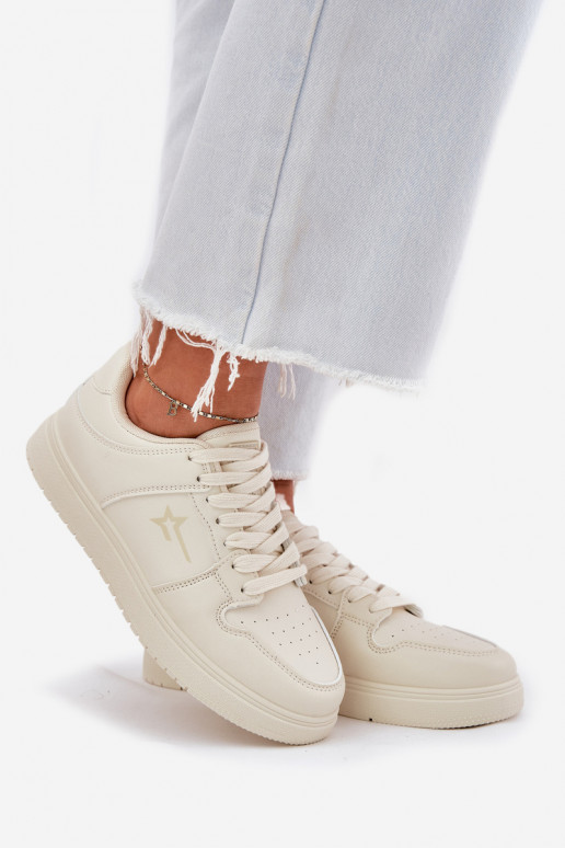 Moteriški sneakers tipo batai Big Star RR274A243 HI-POLY SYSTEM smėlio spalvos