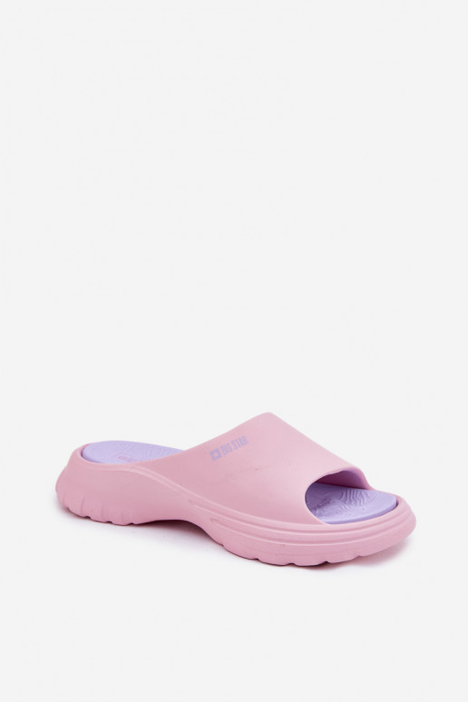  Moteriškos šlepetės Big Star RR274A587 rožinės spalvos