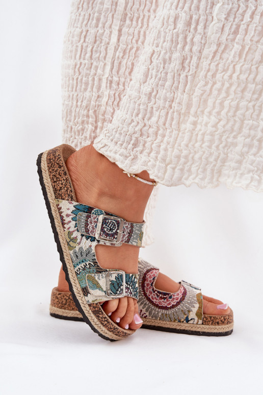  Moteriškos šlepetės su platforma su sagtimis Lee Cooper LCW-25-35-3483L įvairių spalvų