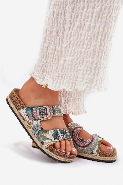  Moteriškos šlepetės su platforma su sagtimis Lee Cooper LCW-25-35-3483L įvairių spalvų