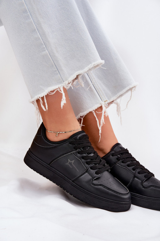 Sneakers modelio batai Moteriškas Big Star RR274A242 HI-POLY SYSTEM juodos spalvos