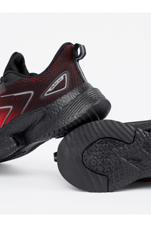 Juodos ir-raudonos spalvos sportiniai batai Juodos ir-raudonos spalvos sportiniai batai