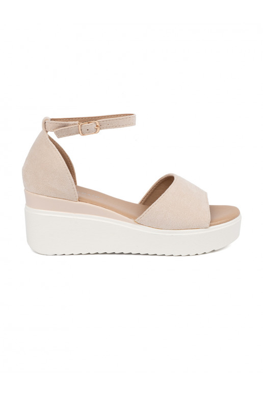 dramblio kaulo spalvos sandalai  na baltos spalvosj ie