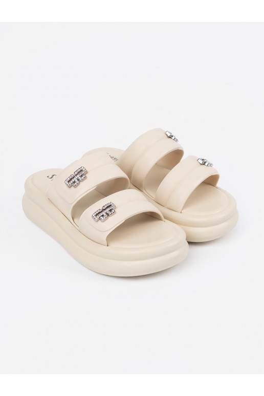 dramblio kaulo spalvos Šlepetės   su platforma