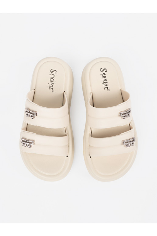 dramblio kaulo spalvos Šlepetės   su platforma