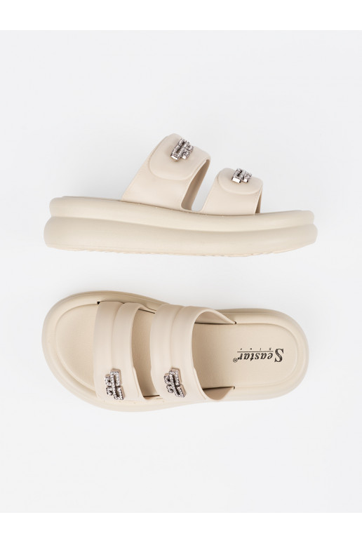 dramblio kaulo spalvos Šlepetės   su platforma