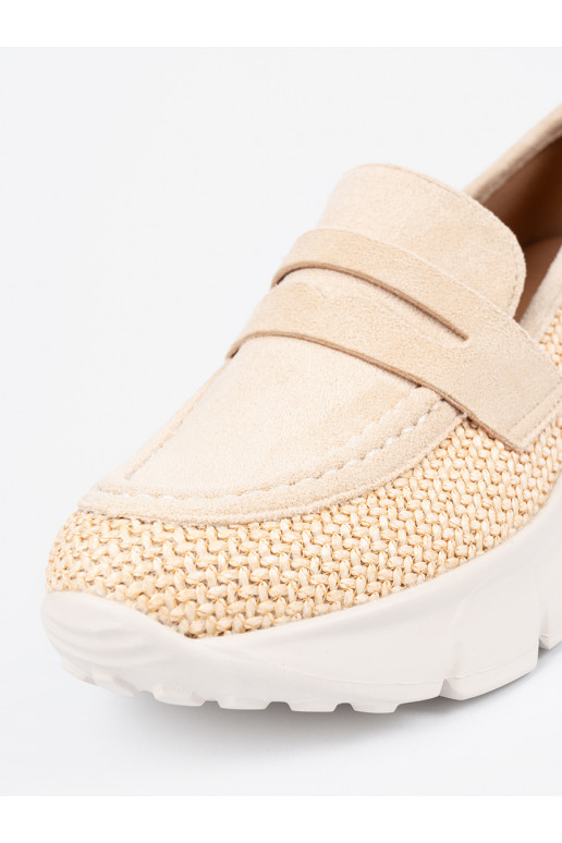 dramblio kaulo spalvos pusbačiai su masyviu kulnu