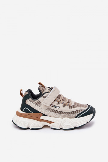 modelio batai batai Vaikiški sportbačiai su lipniais užsegimais smėlio spalvos Ronivelle 2