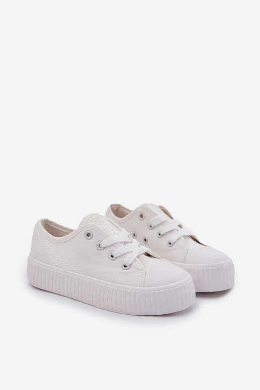 laisvalaikio batai Vaikiški su raišteliais Big Star RR374009 baltos spalvos