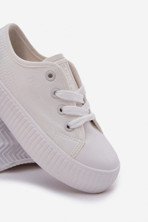 laisvalaikio batai Vaikiški su raišteliais Big Star RR374009 baltos spalvos