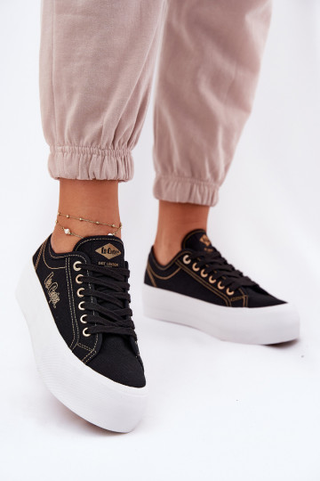 Tekstiliniai sportbačiai su platforma Lee Cooper LCW-25-31-3431L Juodos spalvos 2