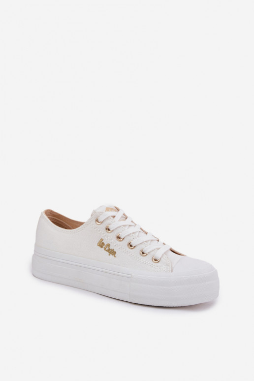 Laisvalaikio bateliai su platforma Lee Cooper LCW-25-02-3289 baltos spalvos Laisvalaikio bateliai su platforma Lee Cooper LCW-25-02-3289 baltos spalvos