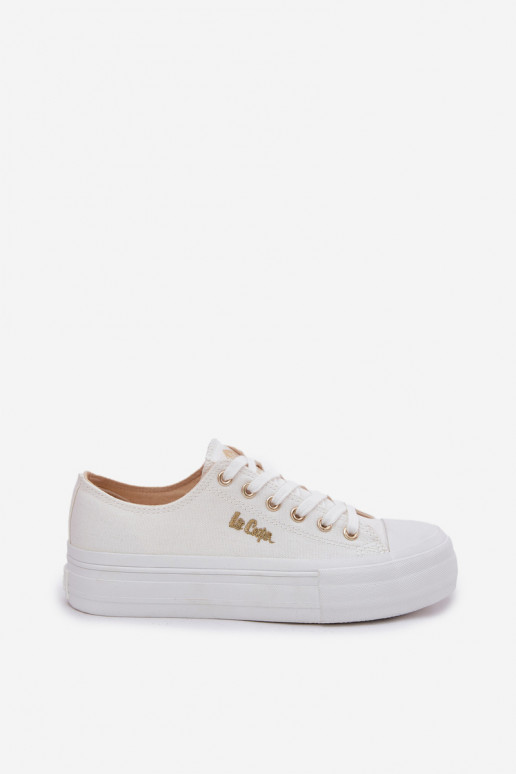 Laisvalaikio bateliai su platforma Lee Cooper LCW-25-02-3289 baltos spalvos Laisvalaikio bateliai su platforma Lee Cooper LCW-25-02-3289 baltos spalvos