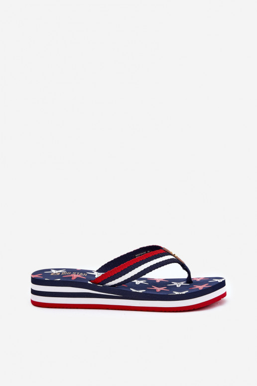 Šlepetės    Big Star RR274A127 tamsiai mėlynos spalvos