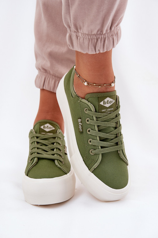 Laisvalaikio bateliai su platforma Lee Cooper LCW-25-31-3449L žalios spalvos Laisvalaikio bateliai su platforma Lee Cooper LCW-25-31-3449L žalios spalvos