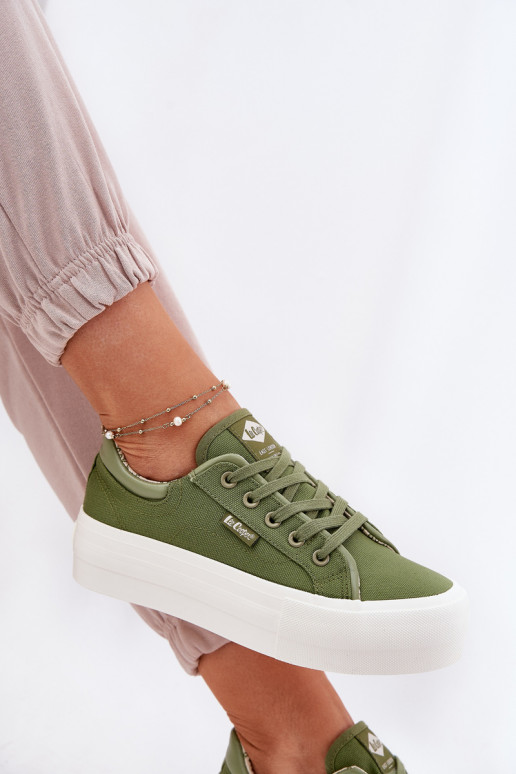 Laisvalaikio bateliai su platforma Lee Cooper LCW-25-31-3449L žalios spalvos Laisvalaikio bateliai su platforma Lee Cooper LCW-25-31-3449L žalios spalvos