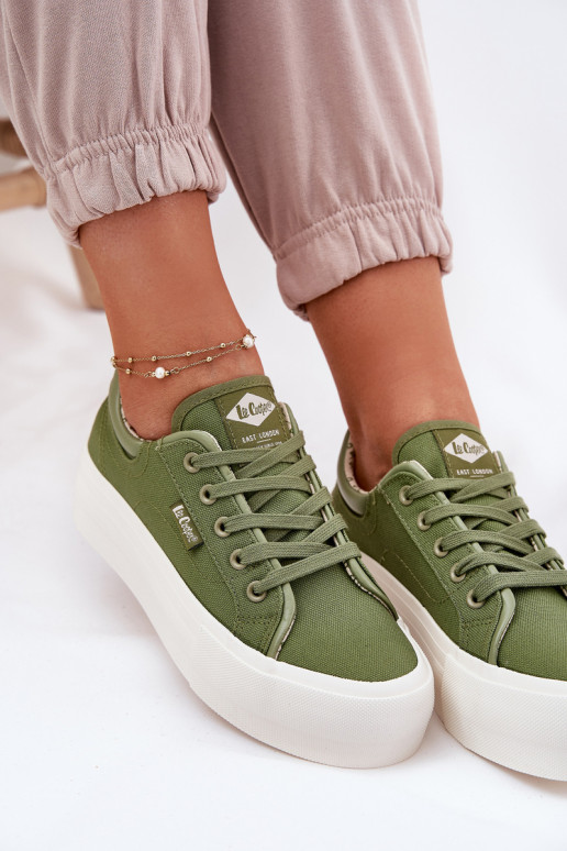 Laisvalaikio bateliai su platforma Lee Cooper LCW-25-31-3449L žalios spalvos Laisvalaikio bateliai su platforma Lee Cooper LCW-25-31-3449L žalios spalvos