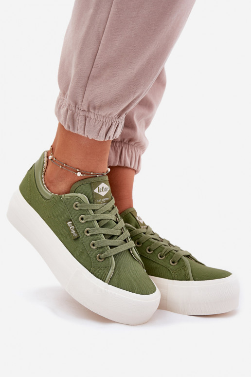 Laisvalaikio bateliai su platforma Lee Cooper LCW-25-31-3449L žalios spalvos Laisvalaikio bateliai su platforma Lee Cooper LCW-25-31-3449L žalios spalvos